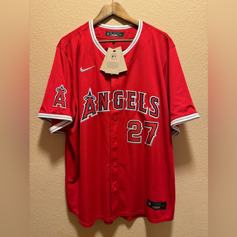 New Authentic Nike Los Angeles Angels Mike Trout Jersey